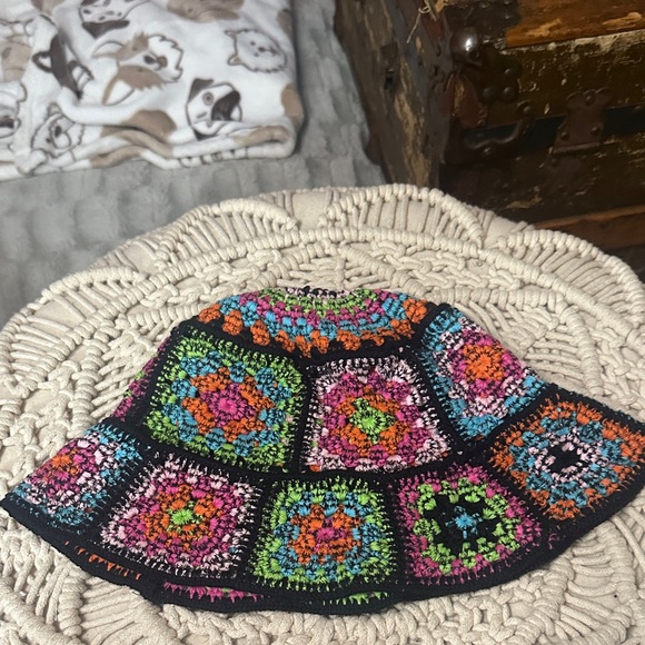 Colorful Crochet Patchwork Hat - Picture 5 of 5
